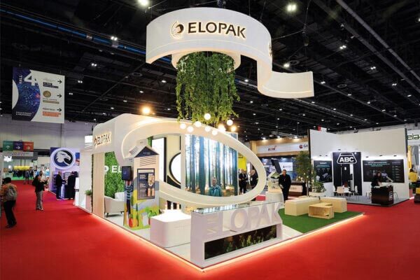 A custom exhibiton stand for Elopak brand