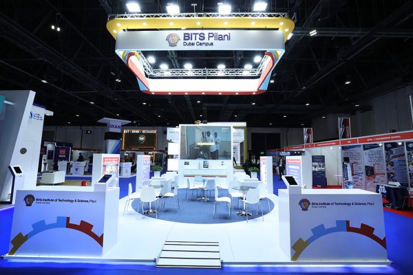 A custom stand built for Bits Pilani Dubai Campus