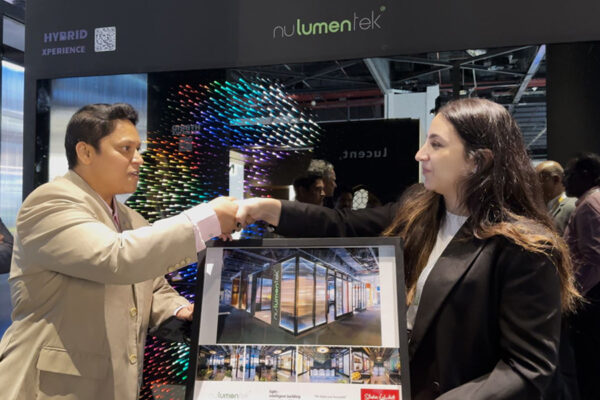 NuLumenTek’s Stunning Exhibition Stand by Strokes Exhibits at Light + Intelligent Building ME Dubai