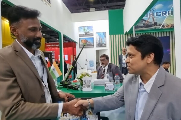 Outstanding Exhibition Stand by Strokes Exhibits for BOB Cranes at Breakbulk Dubai